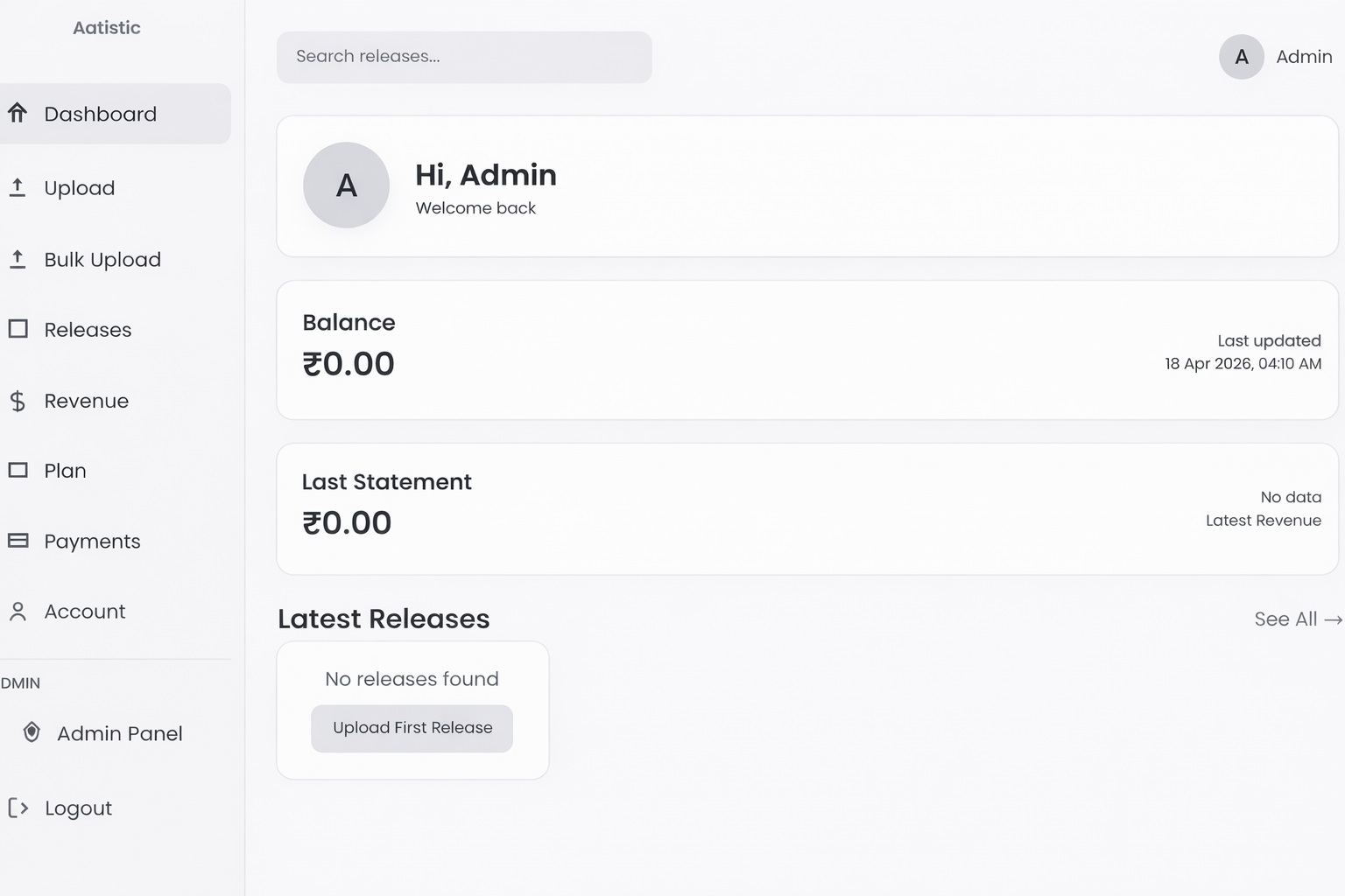 White Label Dashboard Demo